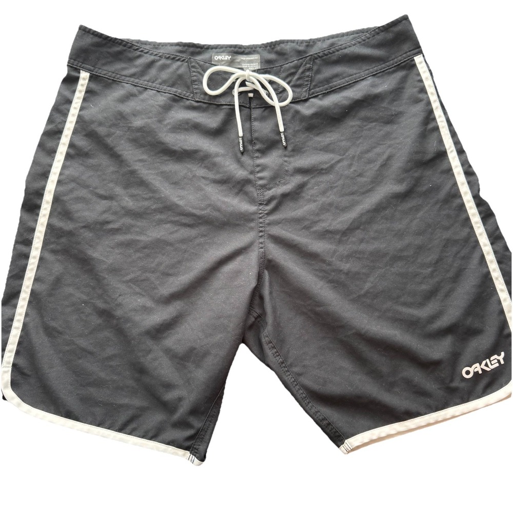 Oakley LOGO Men's Solid Crest 19 Boardshort‎ Black 36 Beach Swim Trunks Shorts